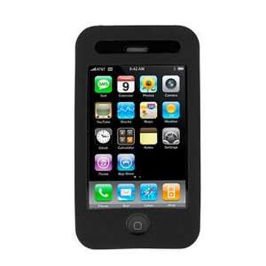  For ATT iPhone 3G Black Silicone Skin Cover Protective 