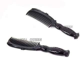 New Retro anna sui style 3d carved comb  