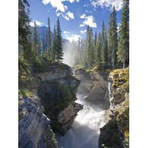  Athabasca Falls Waterfall, Jasper National Park, Alberta 