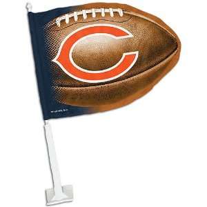   Bears WinCraft Football Shaped Car Flag ( Bears ): Sports & Outdoors