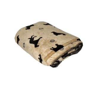   Pet Company Plush Embossed Tossed Dog Throw   Small: Pet Supplies