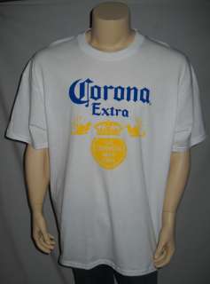 Officially Licensed CORONA White Crewneck T Shirt XXL  