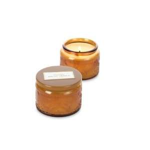  Voluspa Baltic Amber Small Embossed Jar Candle (New)