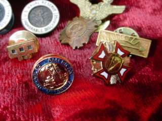   WWII WWI MILITARY LAPEL PINS Studs HONORABLE DISCHARGE Veterans  