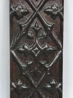   CARVED OAK FRENCH SALVAGED ARCHITECTURAL NEO GOTHIC WALL PANELS  
