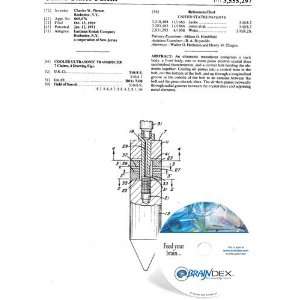    NEW Patent CD for COOLED ULTRASONIC TRANSDUCER 