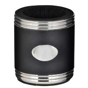    Black & Stainless Steel Can Holder   Beer Koozie