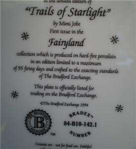 MIMI JOBE TRAILS OF STARLIGHT  BRADFORD UNICORN FAIRY  
