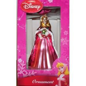  Disney Aurora Blown Glass Glitter Accented Ornament 