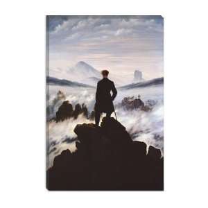 The Wanderer Above The Sea of Fog by Caspar David Friedrich Canvas 