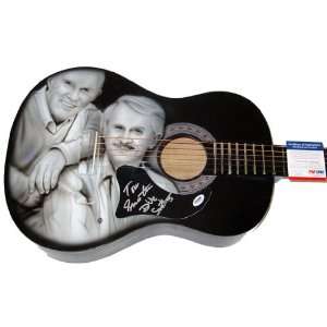  Smothers Brothers Autographed Signed Airbrush Guitar 
