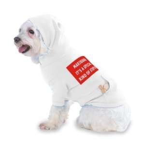   STUPID Hooded (Hoody) T Shirt with pocket for your Dog or Cat MEDIUM