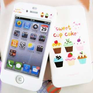 APPLE IPHONE 4G Hard Plastic Case Cover CUP CAKE  