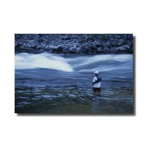  Fisherman Selway River Idaho Giclee Print