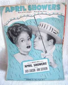 Classic Sheet Music April Showers Cover Only  