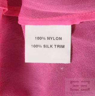   Hot Pink & Black Mesh Overlay Sequined Halter Dress Size UK10  