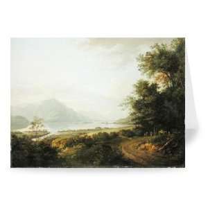 Loch Awe, Argyllshire, c.1780 1800 (oil on..   Greeting Card (Pack of 
