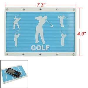   Dashboard Golf Men Pattern Nonslip White Blue Pad Holder Automotive