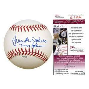  Frank Jobe Tommy John Autographed Baseball Sports 