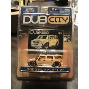 Jada Toys Dub City Series 2003 Hummer H2 Yellow Collector # 083