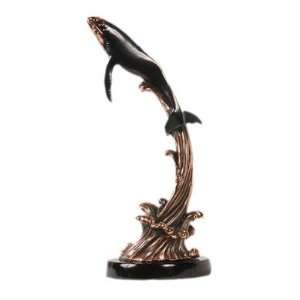  Jumping Whale Double Colored Ancient Pure Copper Finish 