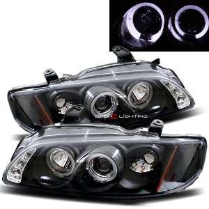  00 03 Nissan Sentra B15 LED Halo Projector Headlights 