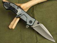   tactical saber clip aluminum folding knife k68 condition new lock