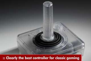 Atari Style Clear Classic USB Joystick (Rogue Red Edition)  