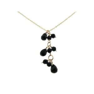  Multi Black Onyx Drop Necklace: jewelmak: Jewelry