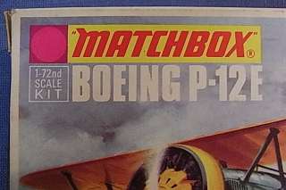   * BOEING P 12E * MATCHBOX * MODEL AIRPLANE KIT 1/72 VINTAGE GERMAN