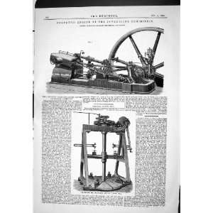  1885 COMPOUND ENGINE INVENTIONS EXHIBITION ENGINEERING 