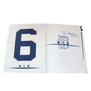 Detroit Tigers Al Kaline Autographed Book   Six A Salute to Al Kaline 