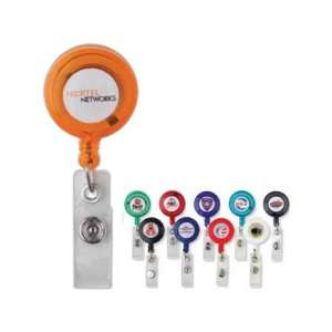  Color Dome   Badge holder with retractable badge clip 