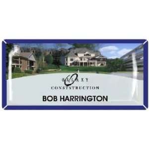  PEARL BLUE BADGE   with 4 Color Printing