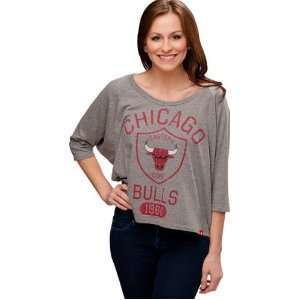  Chicago Bulls Womens Marshall Loosefit Tri Blend Top 