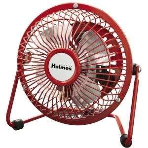  NEW Holmes 4 Mini Fan Red (Indoor & Outdoor Living 