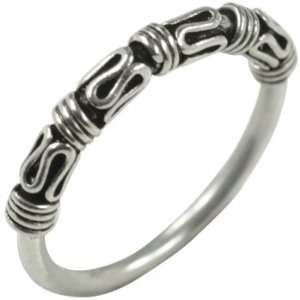 Bali Knot Silver Ring   Size 5 Jewelry