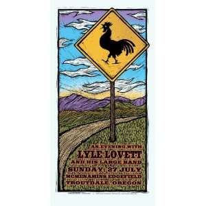  Lyle Lovett 2008 Troutdale Concert Poster