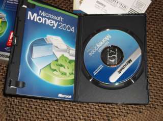 Microsoft Money 2004 Deluxe for Windows CD ROM Big Box  