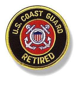 Coast Guard RETIRED Iron On Patch T SHIRT 31 Color  