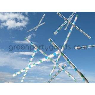 Paper Straws Pack of 144 Aqua Bubbles