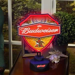  The Memory Company Shield Neon Budweiser? Table Lamp: Home 