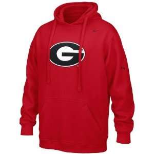   Georgia Bulldogs Red Flea Flicker Hoody Sweatshirt: Sports & Outdoors