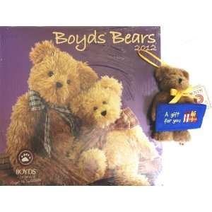   ! 2012 Wall Calendar with 5.5 BOYDS Bear Plush Toy: Office Products