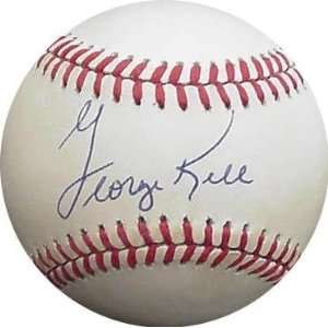  George Kell Signed Ball     Autographed Baseballs Sports 