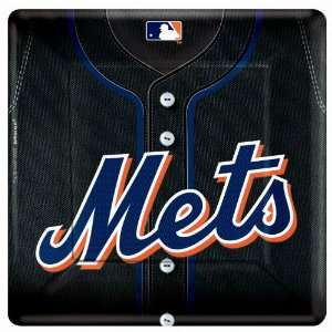   By Amscan New York Mets Square Banquet Dinner Plates: Everything Else