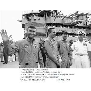 Apollo 13 Houston, Weve Had a Problem Quote 8 1/2 X 11 Novelty 