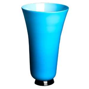  Venini Anni Trenta 10.5 Inch Opalescent Aquamarine Vase 