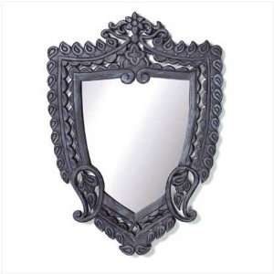 Carved Shield Shaped Style Wall Mirror: Home & Kitchen
