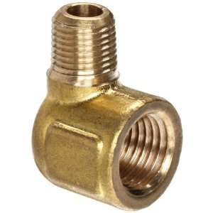 Anderson Metals Brass Pipe Fitting, Forged Reducing Street Elbow, 1/4 